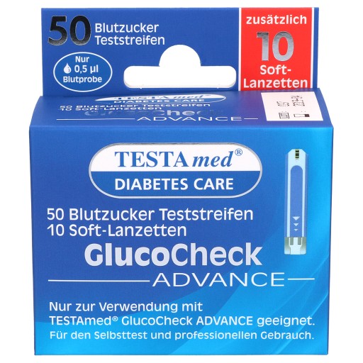 TESTAMED GlucoCheck Advance 50 Teststr.m.10 Lanz. - 1P