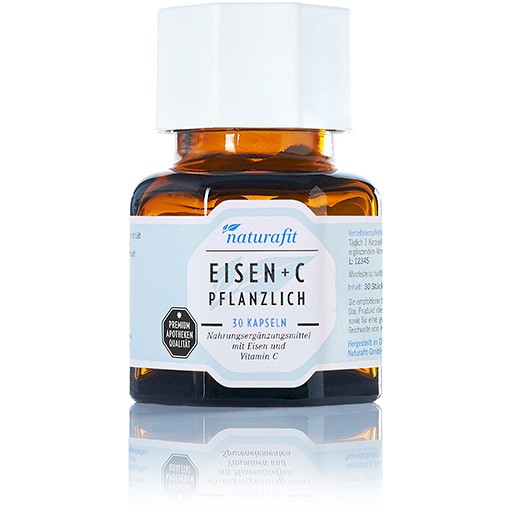 NATURAFIT Eisen plus C pflanzlich Kapseln 30 St