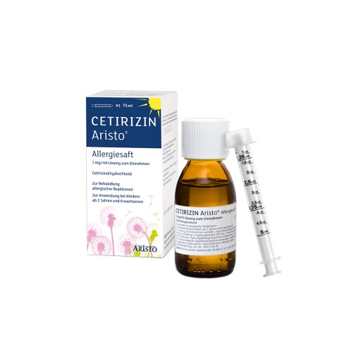 CETIRIZIN Aristo Allergiesaft 1 mg/ml Lsg.z.Einn. 75 ml
