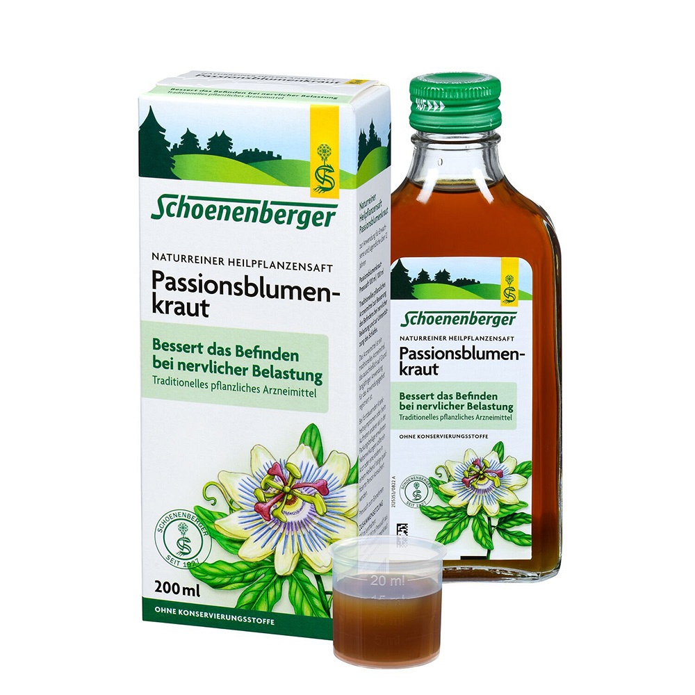 Schoenenberger Naturreiner Heilpflanzensaft Passionsblumenkraut 200 ml