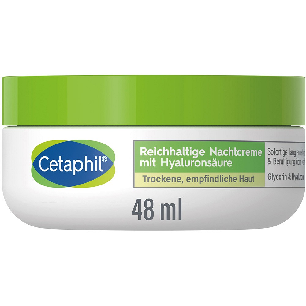 CETAPHIL Reichhaltige Nachtcreme mit Hyaluronsäure 48 g