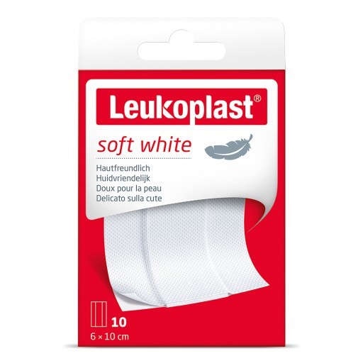 LEUKOPLAST soft white Pflaster 6x10 cm 10 St