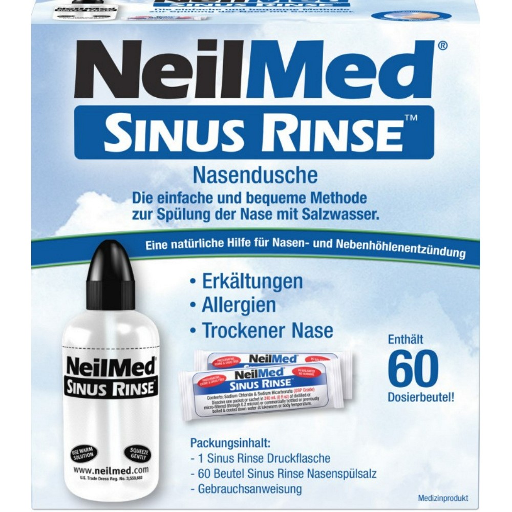 NEILMED Sinus Rinse Nasendusche+60 Btl.Spülsalz 1 P