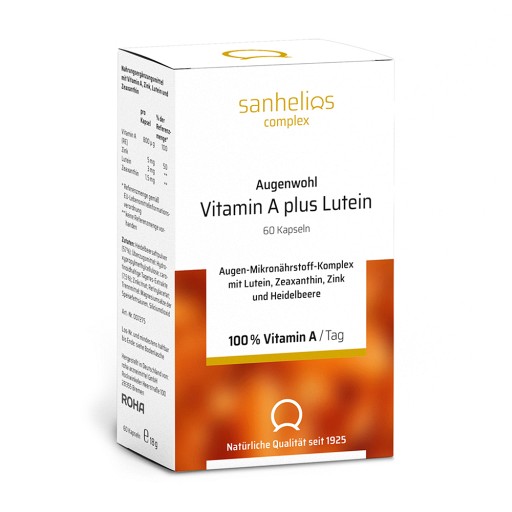 SANHELIOS Augenwohl Vitamin A plus Lutein Kapseln 60 St