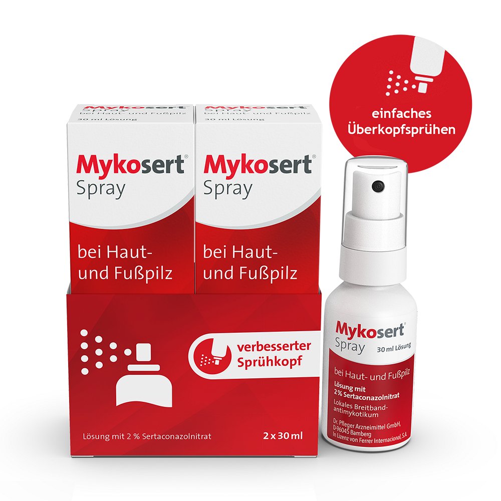 MYKOSERT Spray bei Haut- und Fußpilz 2X30 ml