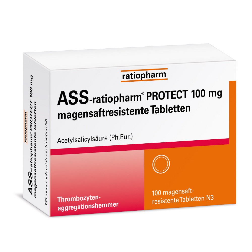 ASS-ratiopharm PROTECT 100 mg magensaftr.Tabletten 100 St