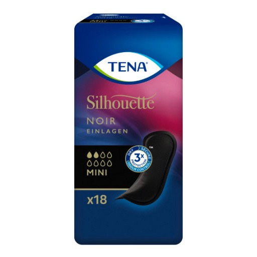 TENA SILHOUETTE Inkontinenz Einlagen mini noir 18 St