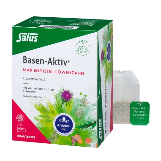 BASEN AKTIV Tee Nr.2 Mariend.-Löwenzahn Bio Salus 40 St