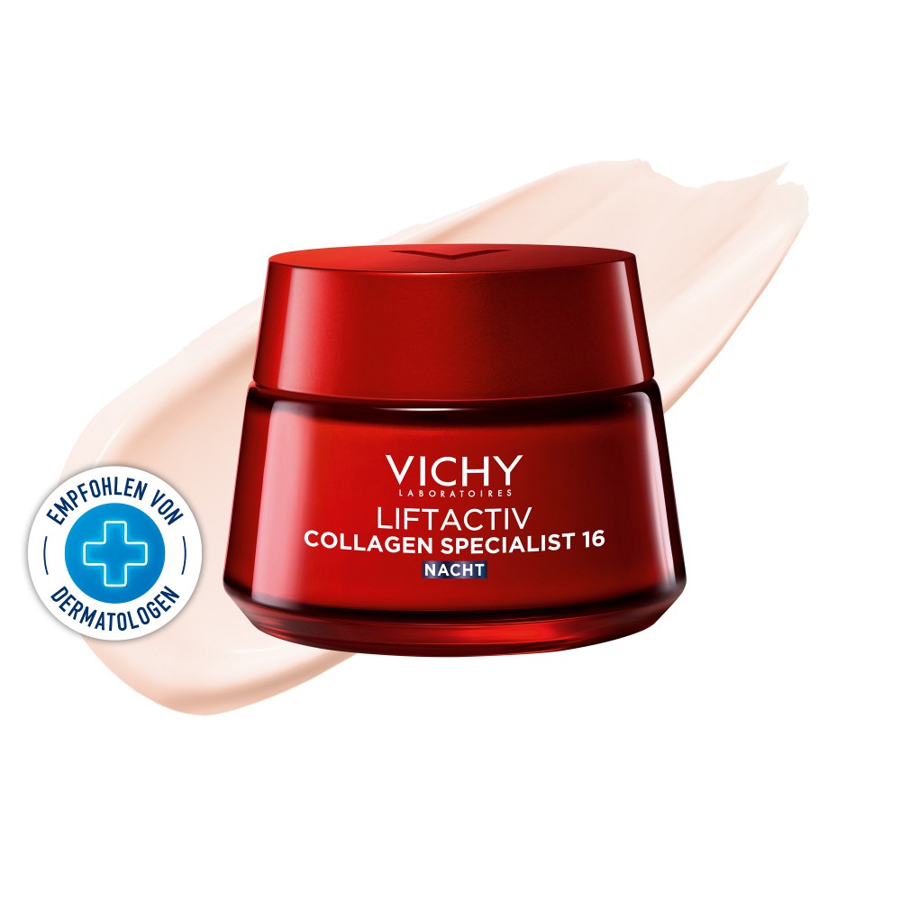Vichy Liftactiv Collagen Specialist Nacht: Anti-Aging Nachtcreme gegen Hautalterung 50 ml