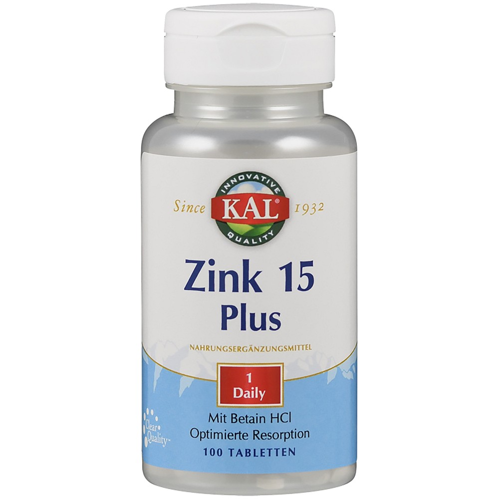 ZINK 15 Plus KAL Tabletten 100 St