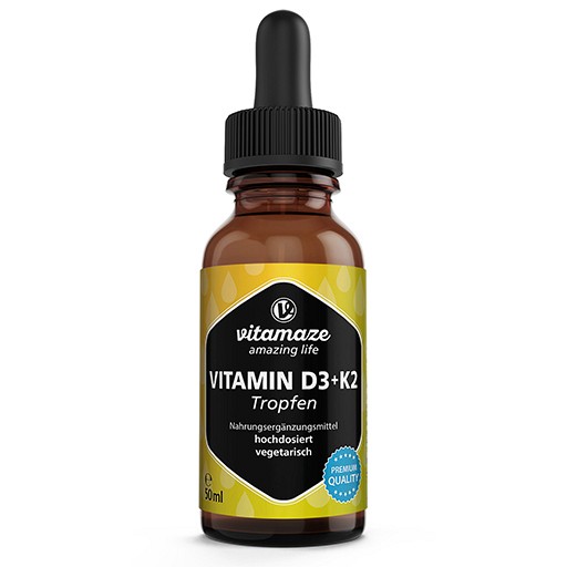 VITAMIN D3 K2 1000 I.E./10 μg hochdosiert Tropfen 50 ml
