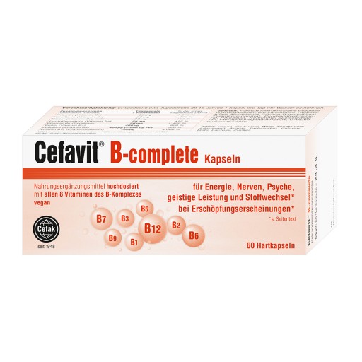 CEFAVIT B-complete Hartkapseln 60 St