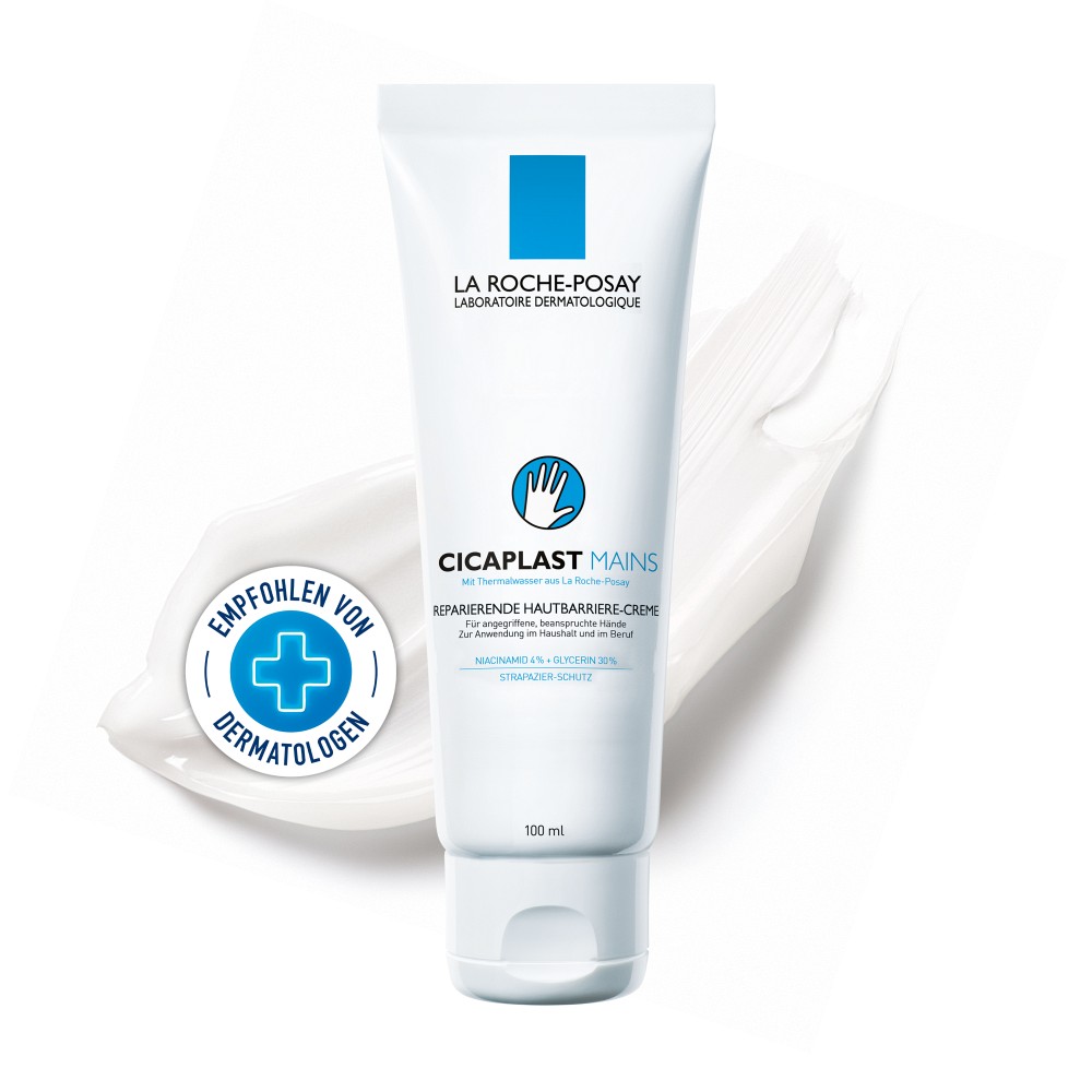 La Roche Posay Cicaplast Hände Regenerierende Hautbarriere-Creme Handcreme für trockene Haut 100 ml