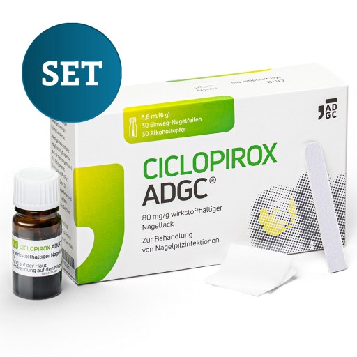 CICLOPIROX ADGC 80 mg/g wirkstoffhalt.Nagellack 6.6 ml