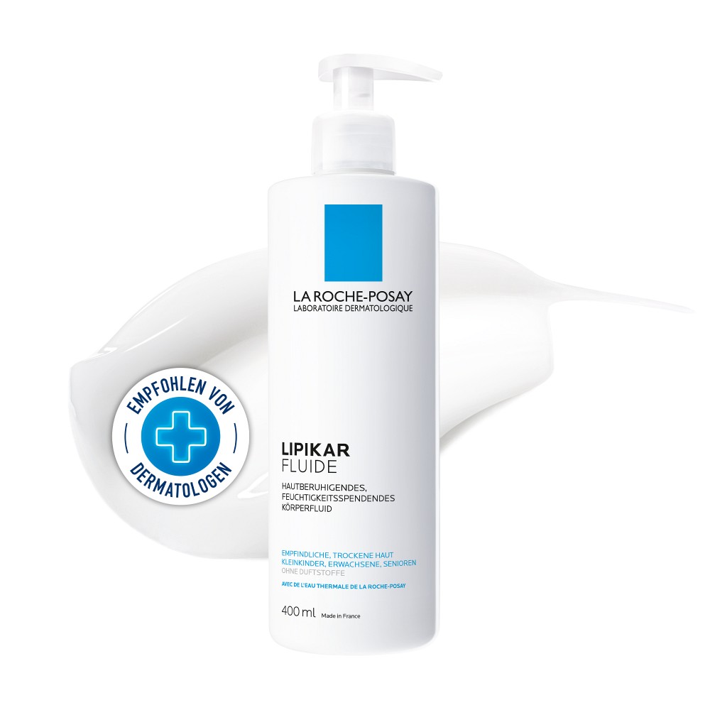 La Roche Posay Lipikar Fluide: Schützende Bodylotion für trockene, zu Allergien neigende Haut 400 ml