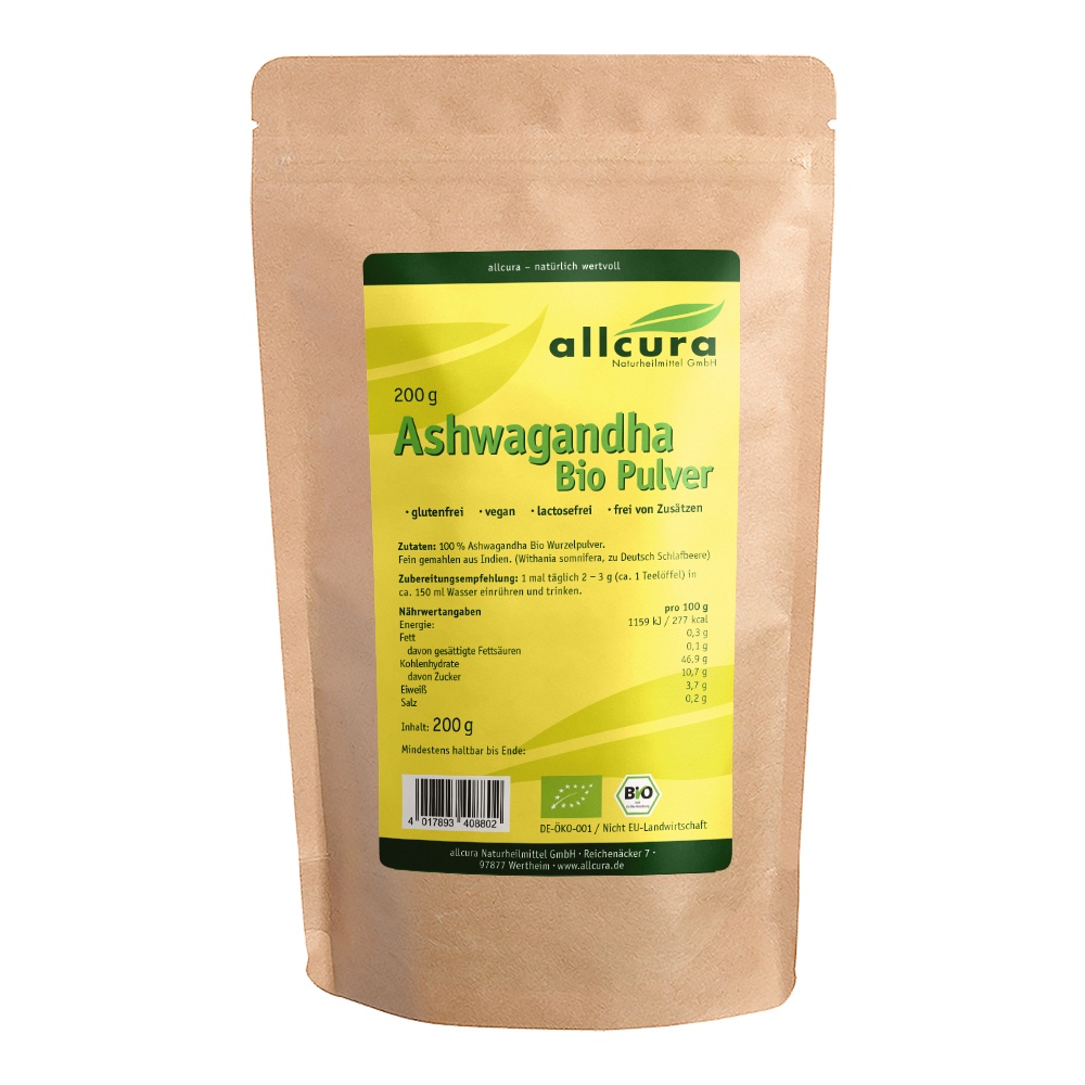 ASHWAGANDHA BIO Pulver 200 g