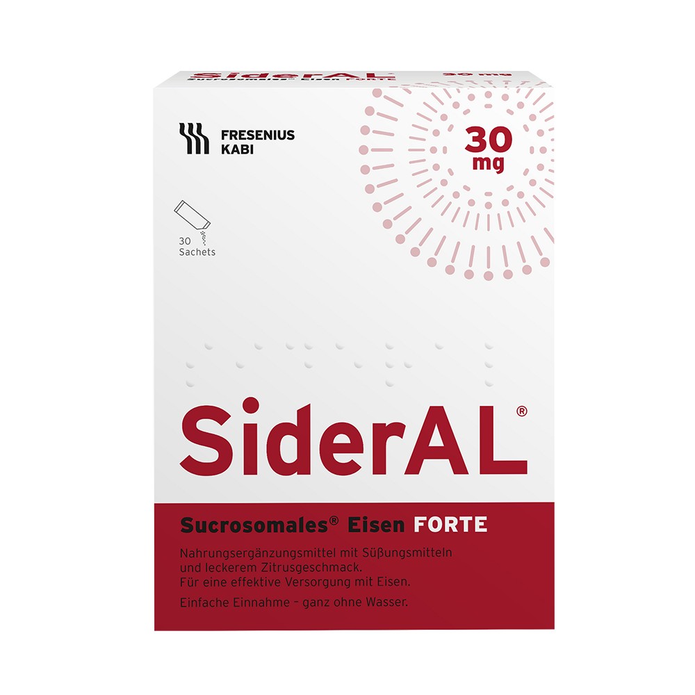 SiderAL Eisen Forte 30mg Zitrus bei erhöhtem Eisenbedarf 30 St