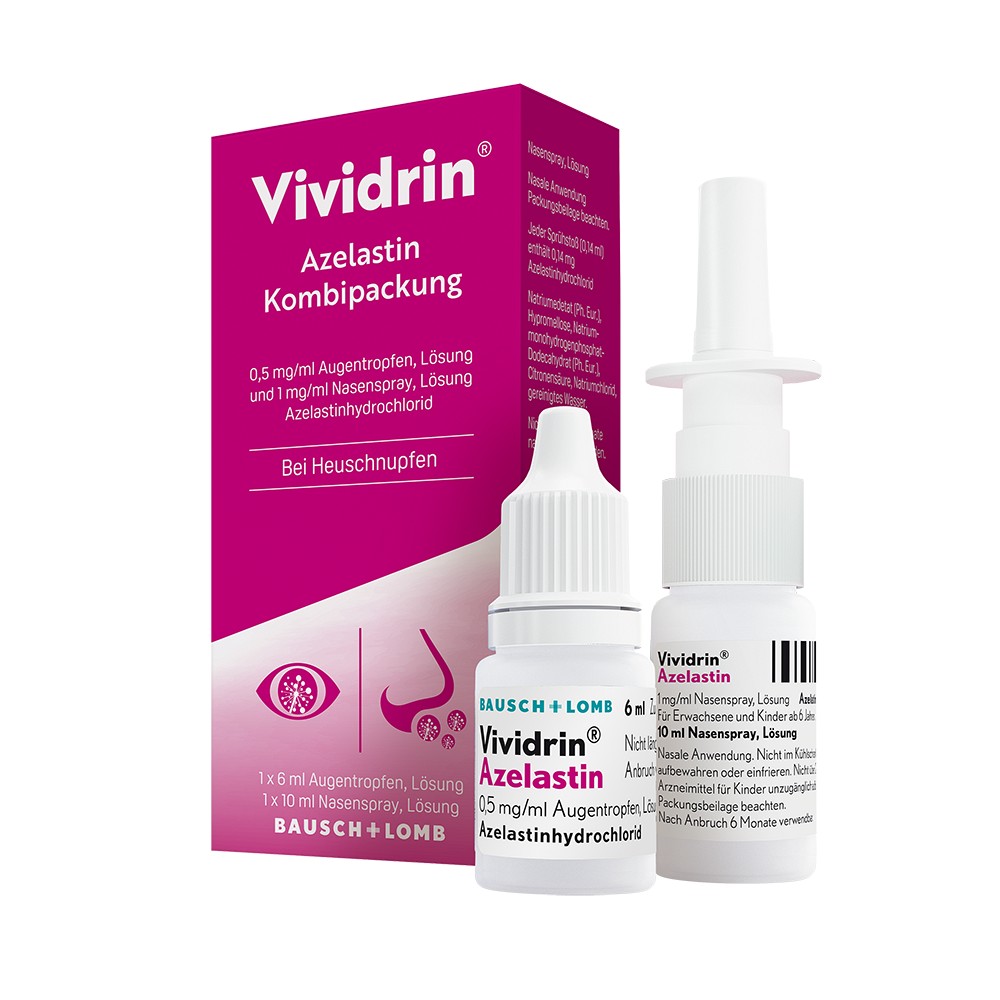 VIVIDRIN Azelastin Kombi.0,5 mg/ml ATR+1 mg/ml NAS 1 P