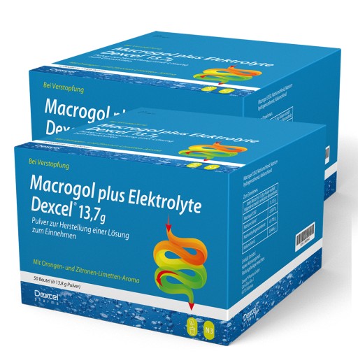 MACROGOL plus Elektrolyte Dexcel 13,7 g PLE 100 St
