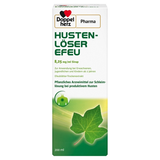 HUSTENLSER EFEU DoppelherzPharma 8,25 mg/ml Sirup - 200 ml -  Versandapotheke mediherz.de