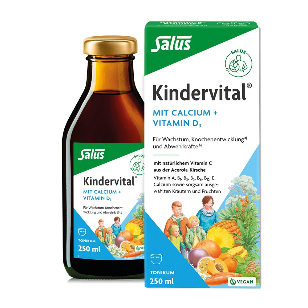 KINDERVITAL mit Calcium+D3 Tonikum Salus 250 ml