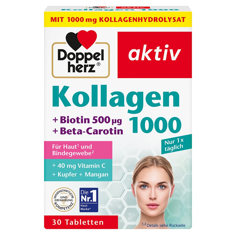 DOPPELHERZ Kollagen 1000 Tabletten 30 St
