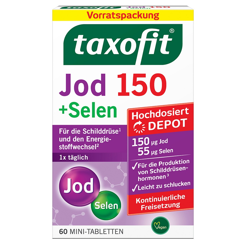 TAXOFIT Jod 150+Selen Tabletten 60 St