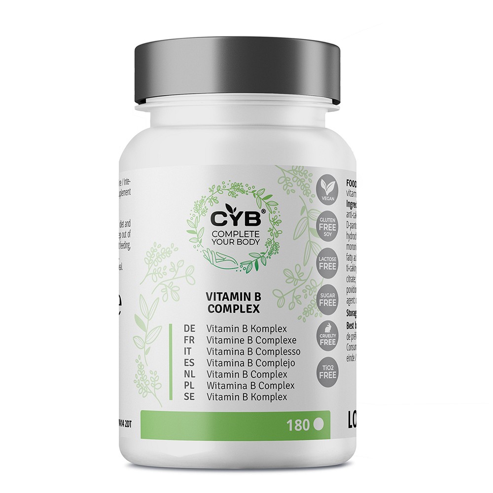 CYB Vitamin B-Komplex hochdosiert 100% vegan Tabl. 180 St