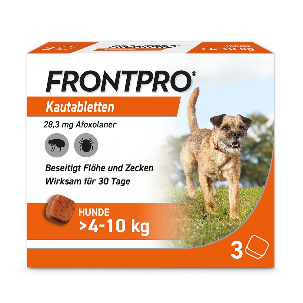 FRONTPRO 28 mg Kautabletten f.Hunde >4-10 kg 3 St