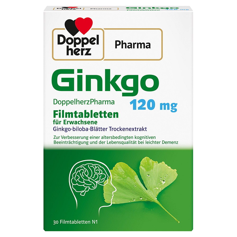 GINKGO DOPPELHERZPHARMA 120 mg Filmtabletten 30 St