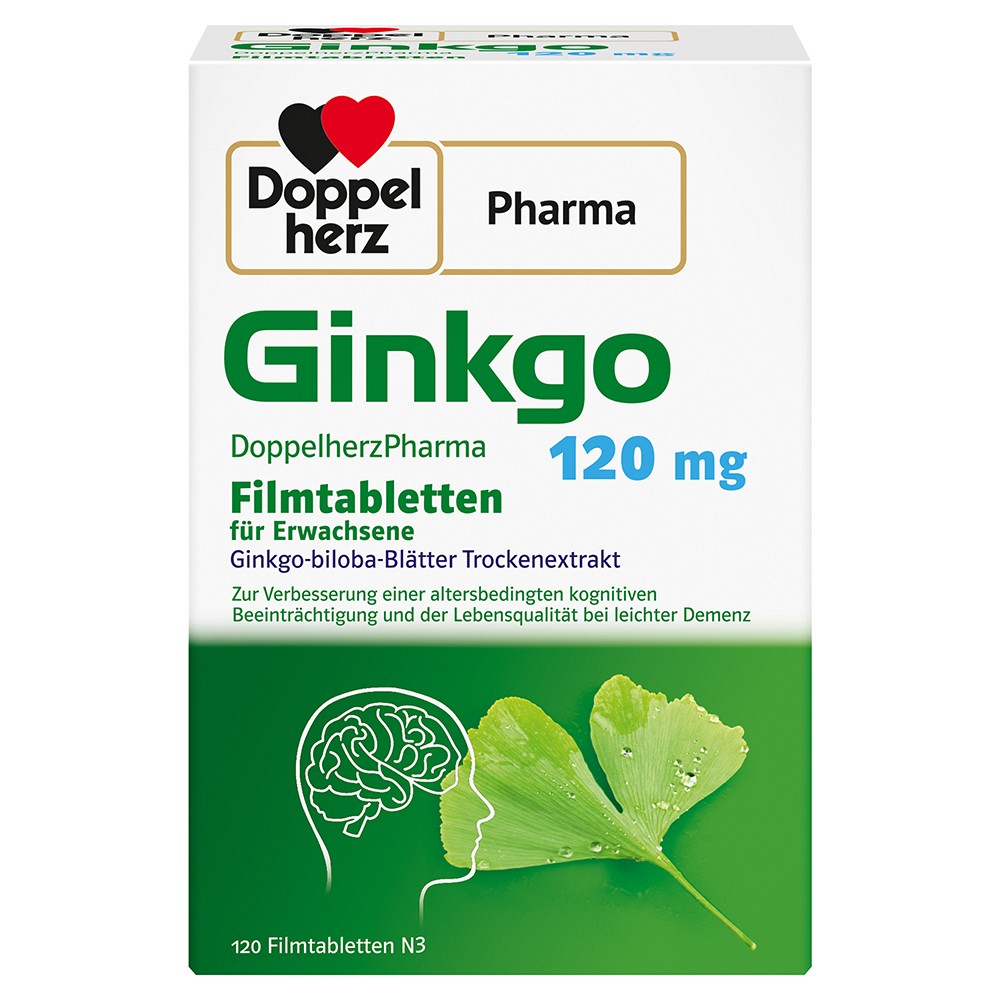 GINKGO DOPPELHERZPHARMA 120 mg Filmtabletten 120 St