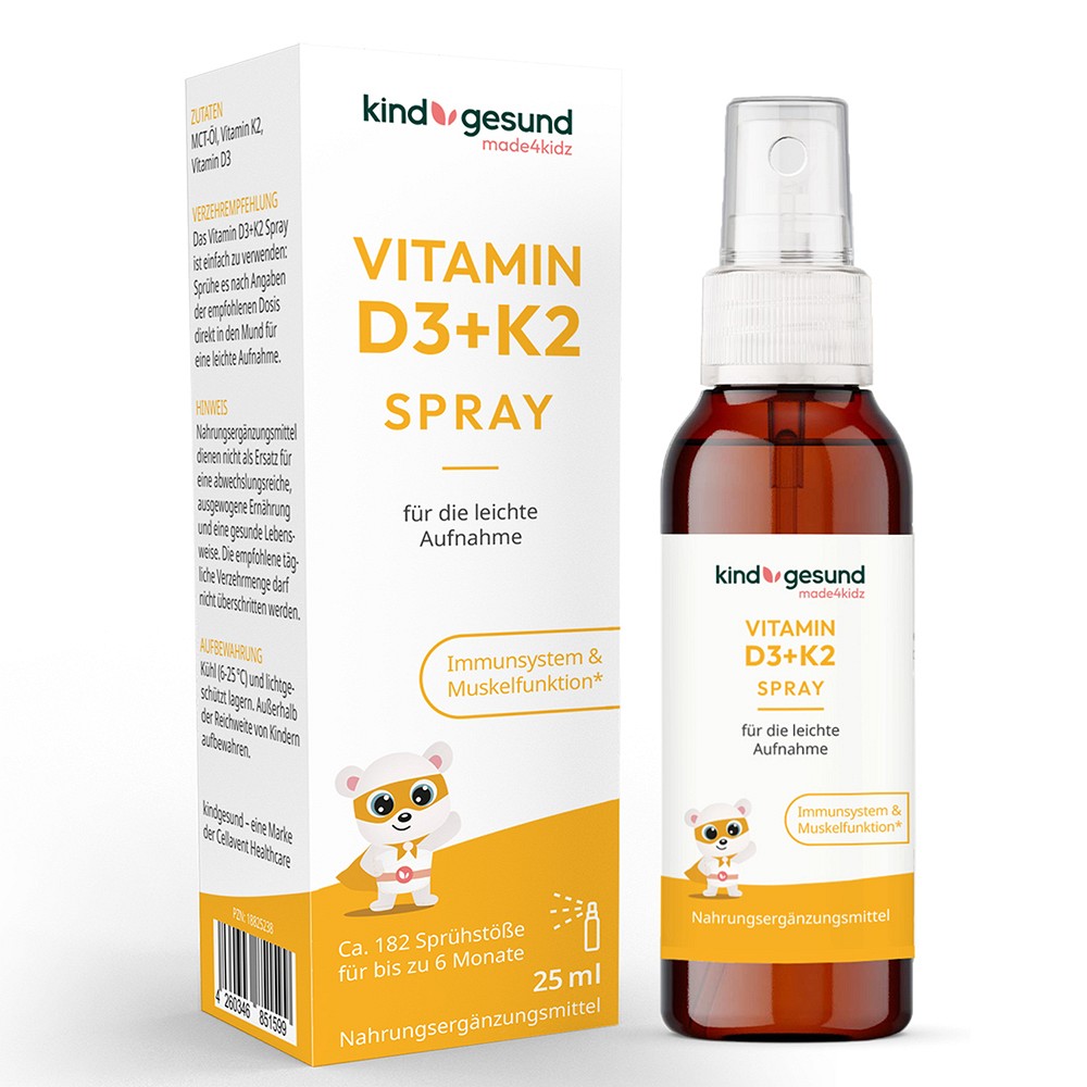 KINDGESUND Vitamin D3 K2 Spray 25 ml