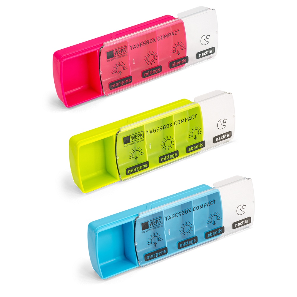 WEPA Tagesbox Compact farbig sortiert 1 St