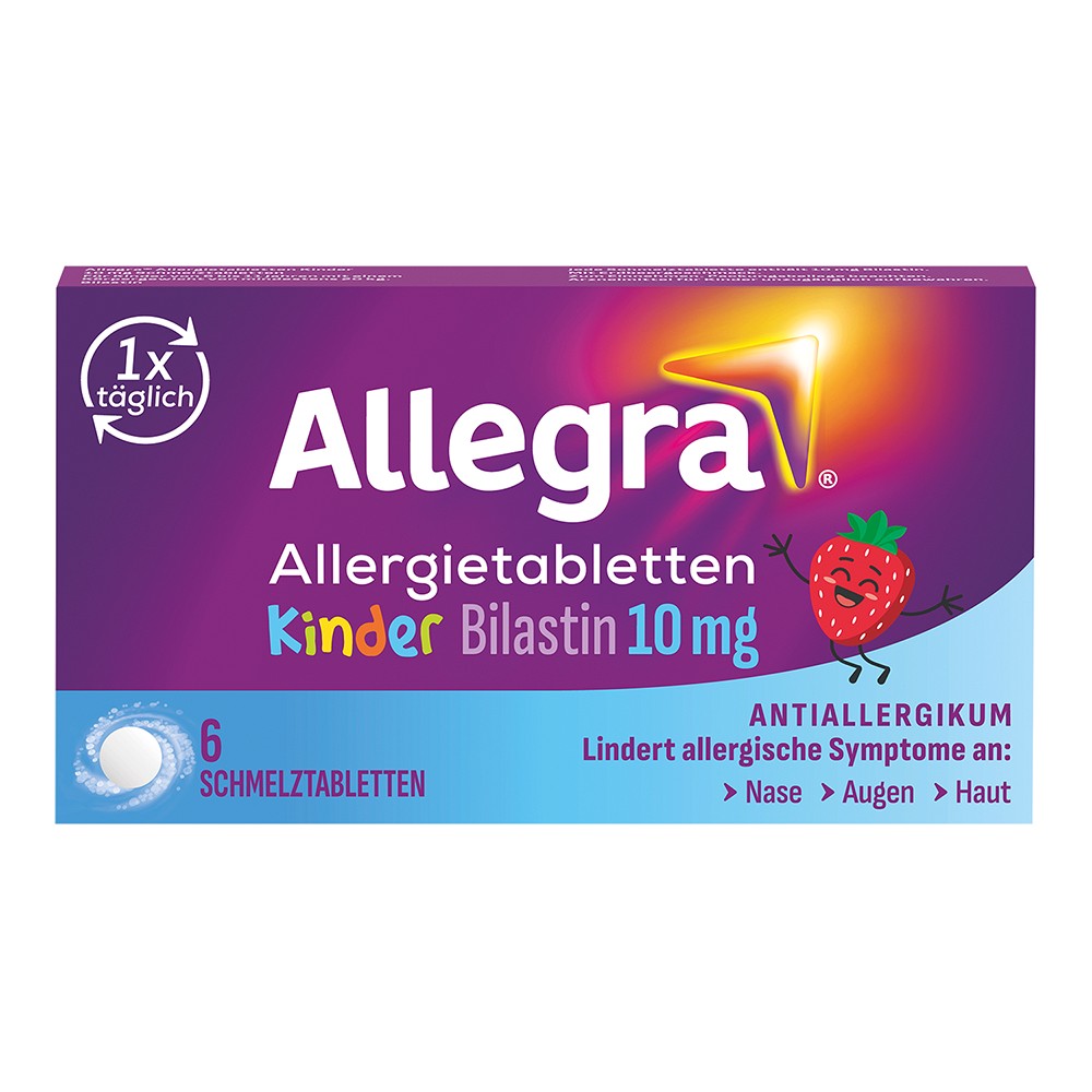 Allegra Allergietabletten für Kinder – Schmelztabletten 6 St