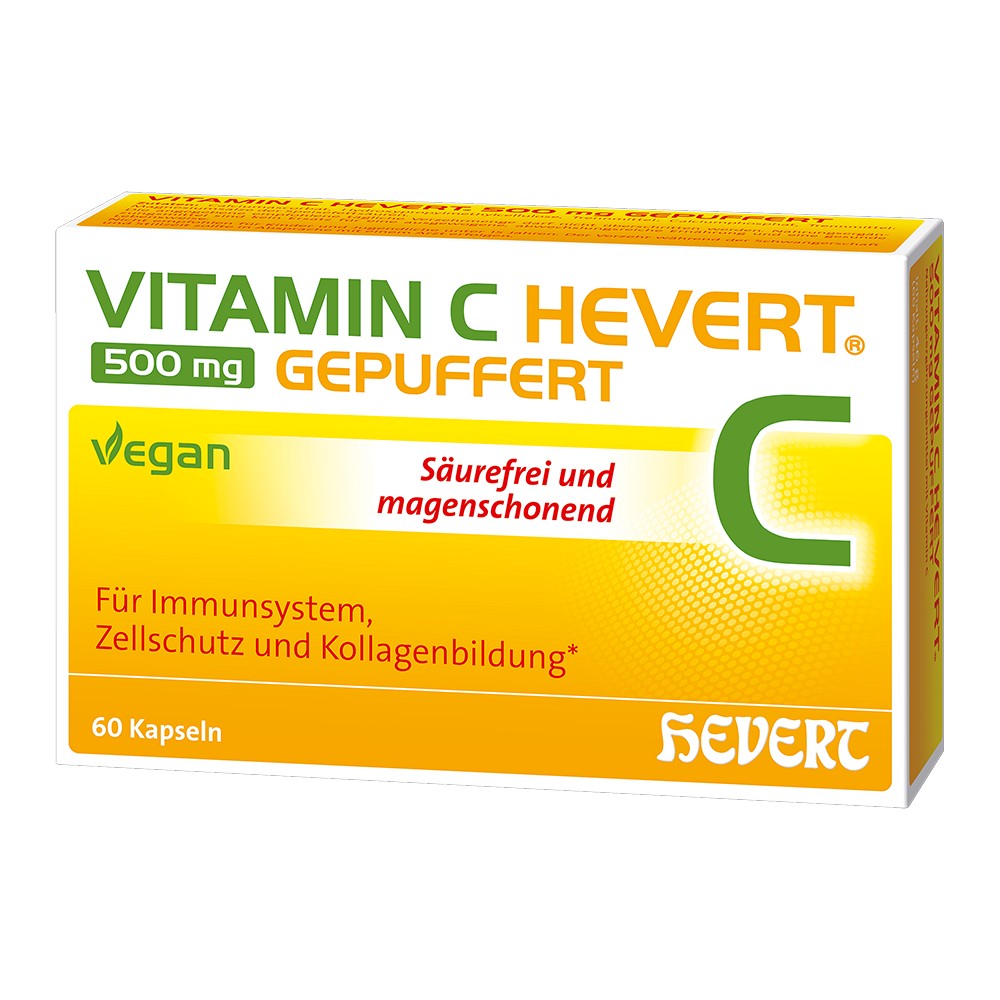 VITAMIN C HEVERT 500 mg gepuffert Kapseln 60 St