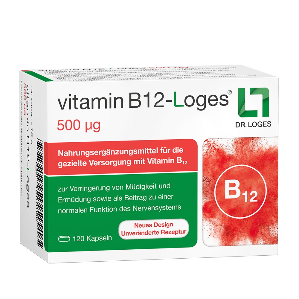VITAMIN B12-LOGES 500 μg Kapseln 120 St