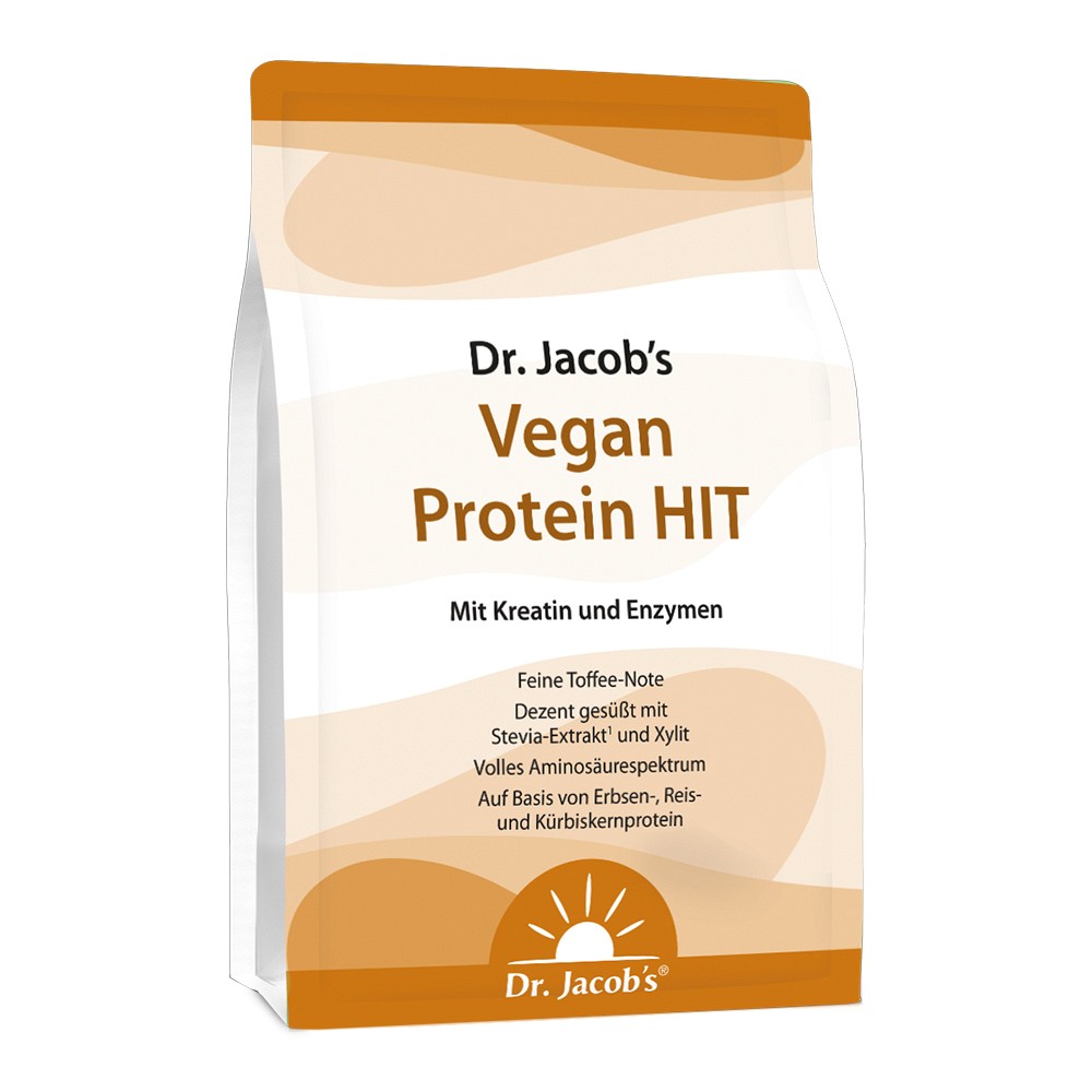 Vegan Protein HIT Proteinpulver mit Erbse + Kreatin + Enzyme 1000 g