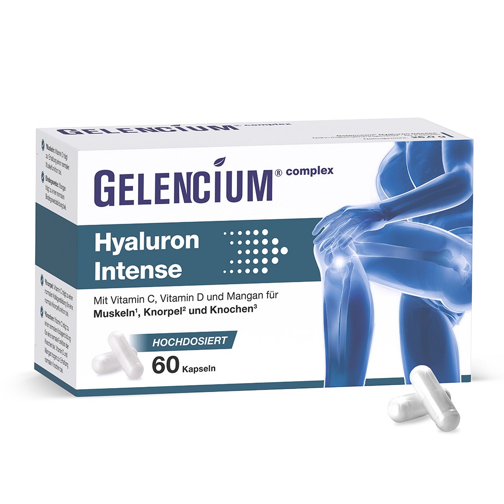 GELENCIUM Hyaluron Intense hochdosiert 500 mg mit Vitamin C 60 St