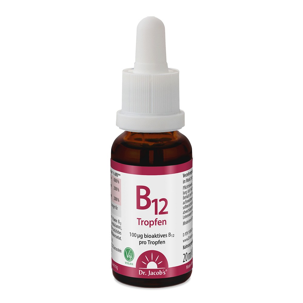 Dr. Jacob's Vitamin B12 Tropfen 100mcg Methylcobalamin vegan 20 ml