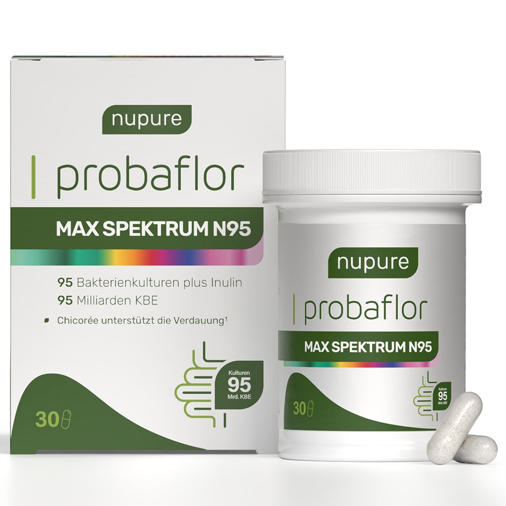NUPURE probaflor Max Spektrum N95 magensaftr.Kaps. 30 St