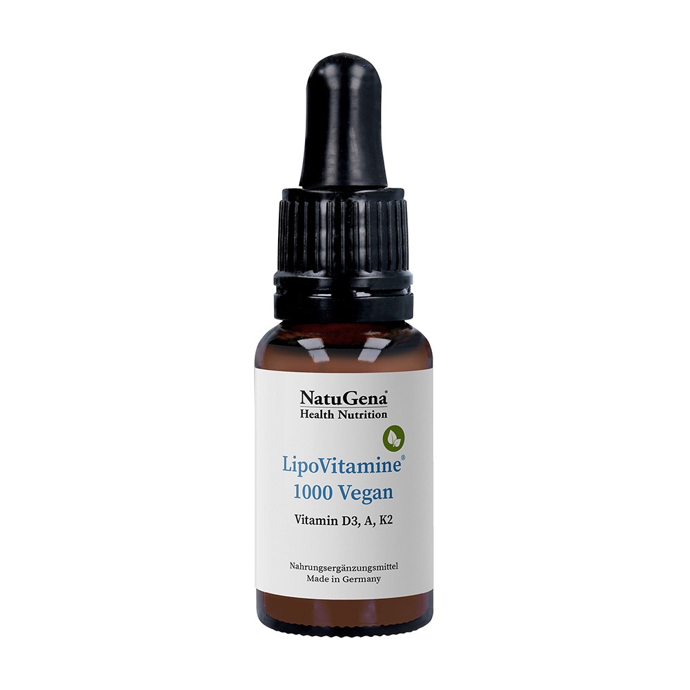 LIPOVITAMINE 1000 vegan Vitamin D3+A+K2 Tropfen 15 ml