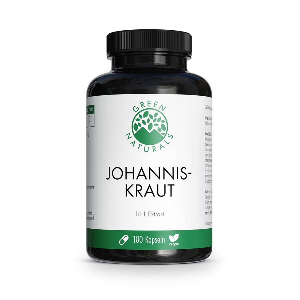 GREEN NATURALS Johanniskraut 850mg hochdosiert Kps 180 St