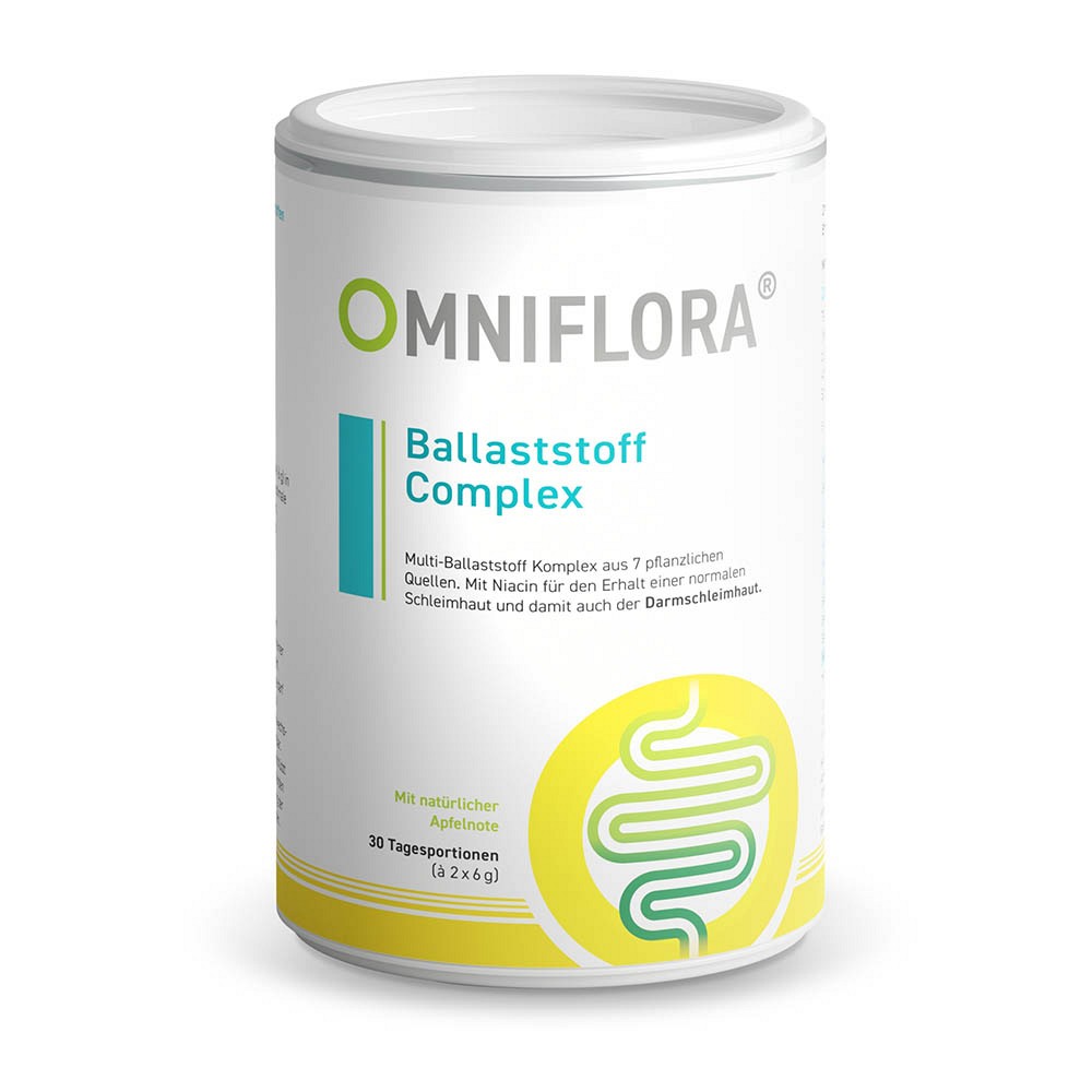 OMNIFLORA Ballaststoff Complex+Niacin glut.fr.Plv. 360 g