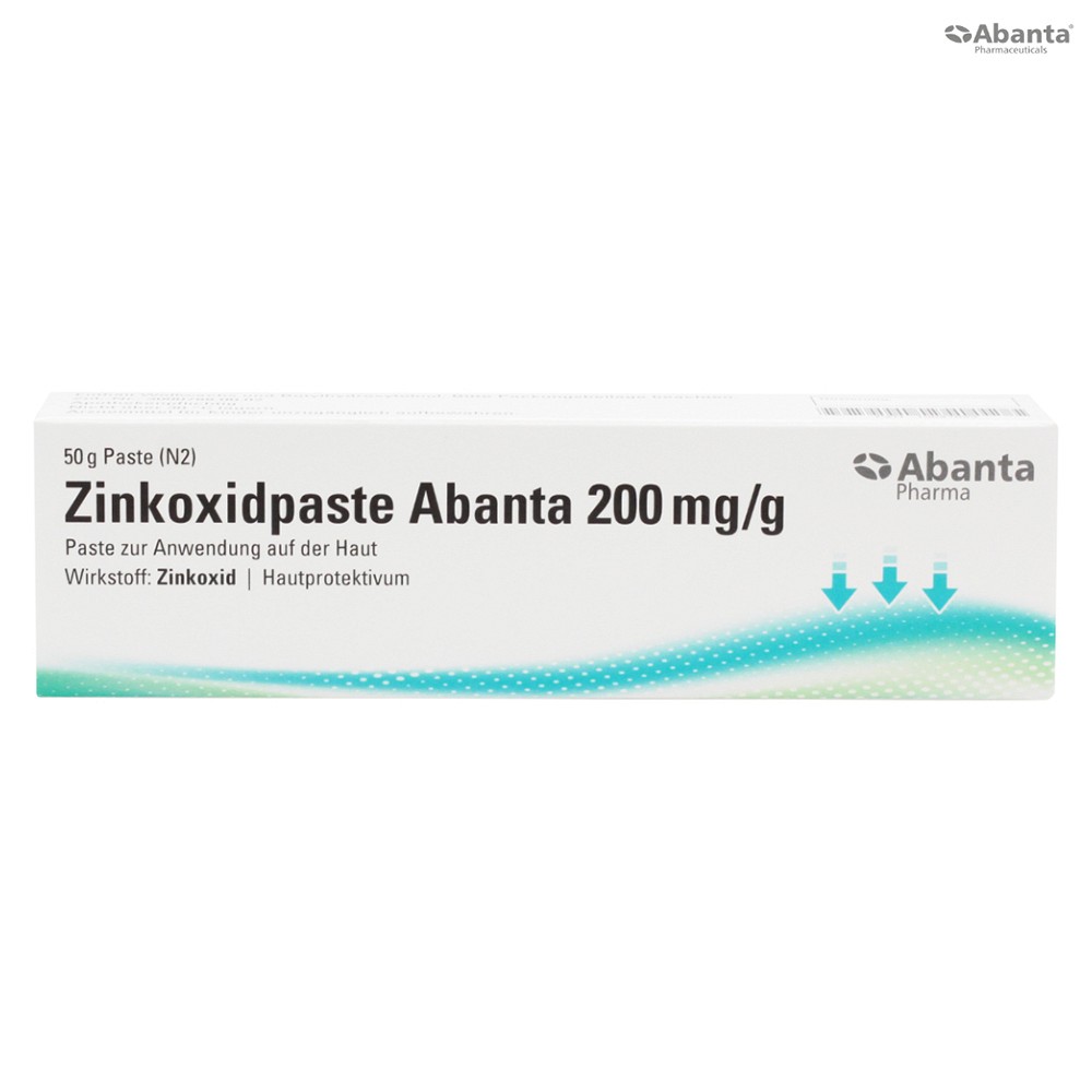 ZINKOXIDPASTE Abanta 200 mg/g Paste z.Anw.a.d.Haut 50 g