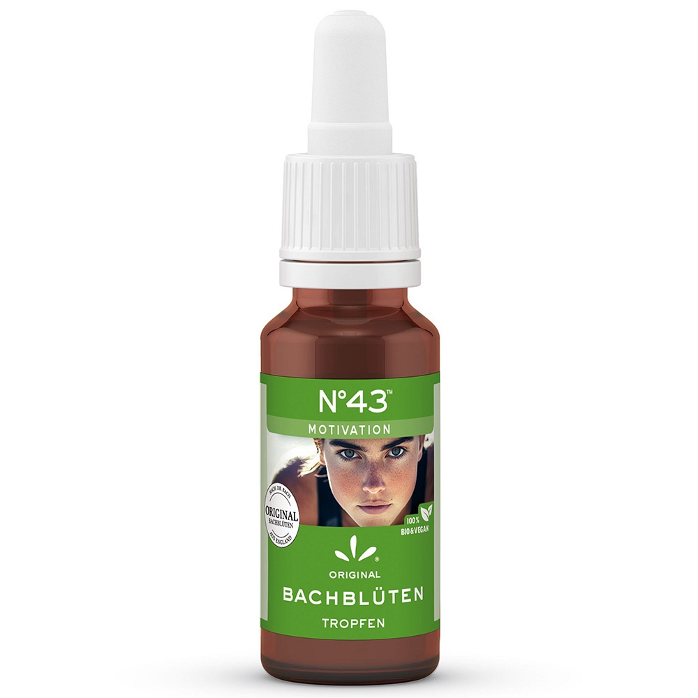 BACHBLÜTEN Nr.43 MOTIVATION Tropfen 20 ml