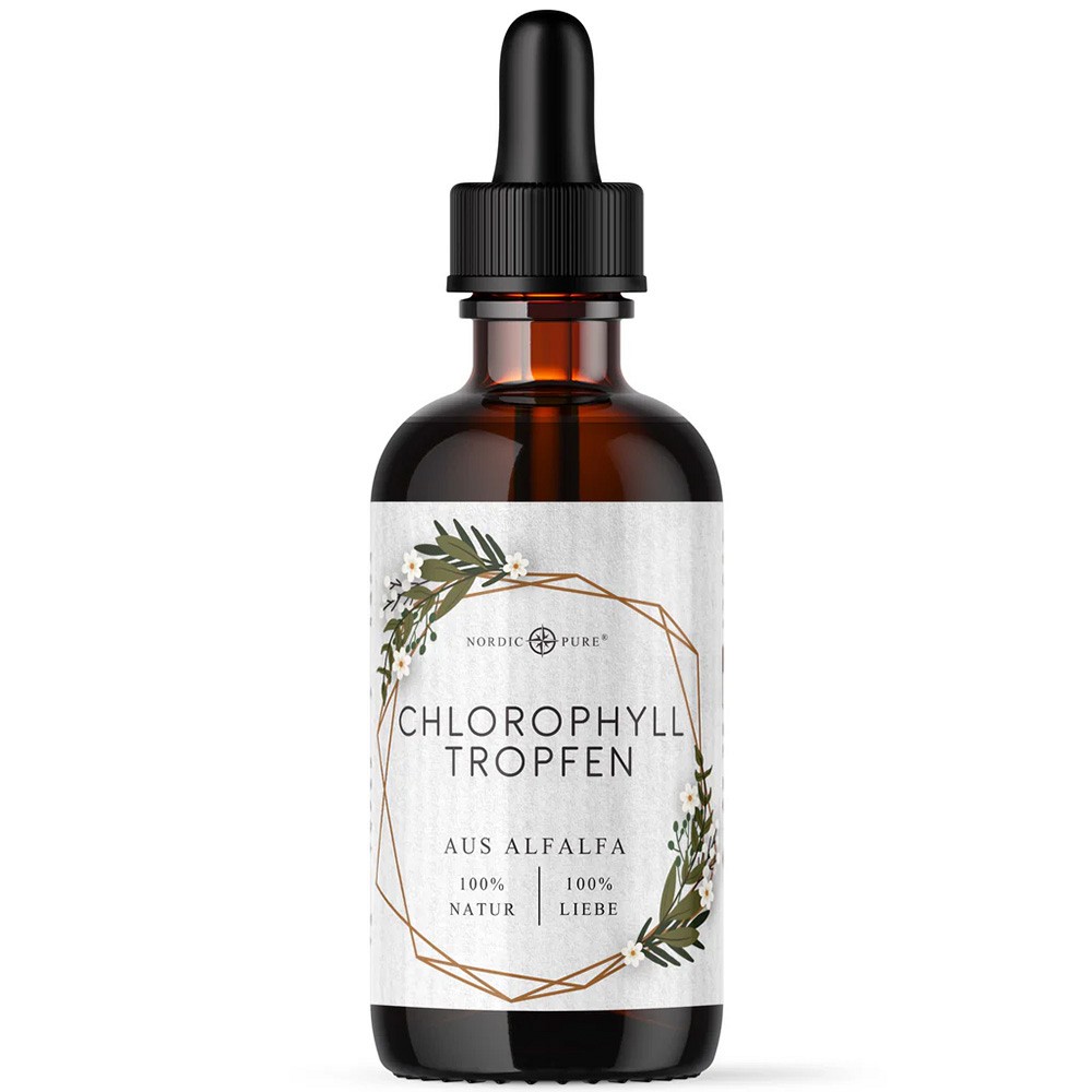 CHLOROPHYLL-Tropfen aus Alfalfa Nordic Pure 100 ml