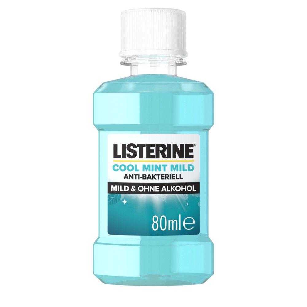LISTERINE Cool Mint milder Geschmack Mundspülung 80 ml