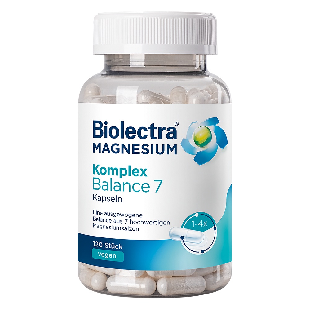 BIOLECTRA Magnesium Komplex Balance 7 Kapseln 120 St