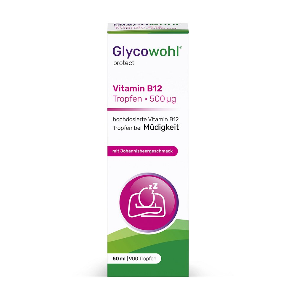 GLYCOWOHL Vitamin B12 Tropfen 500 μg bei Müdigkeit 50 ml