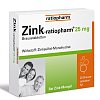 ZINK-RATIOPHARM 25 mg Brausetabletten